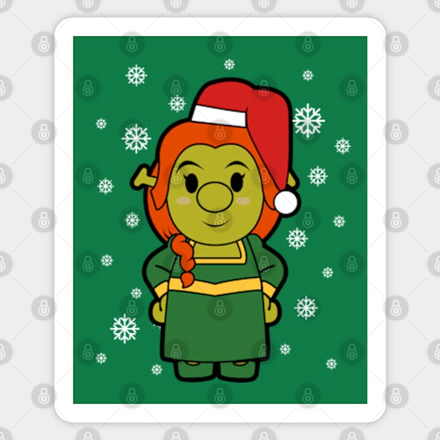 Fiona Christmas Sticker by mighty corps studio